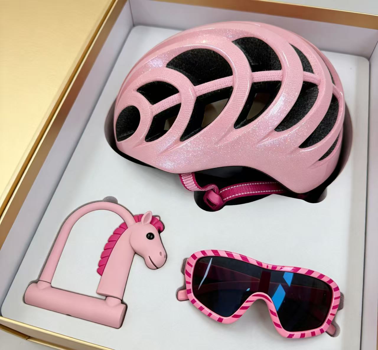 Pink Unicorn Kids Cycling Gift Set
