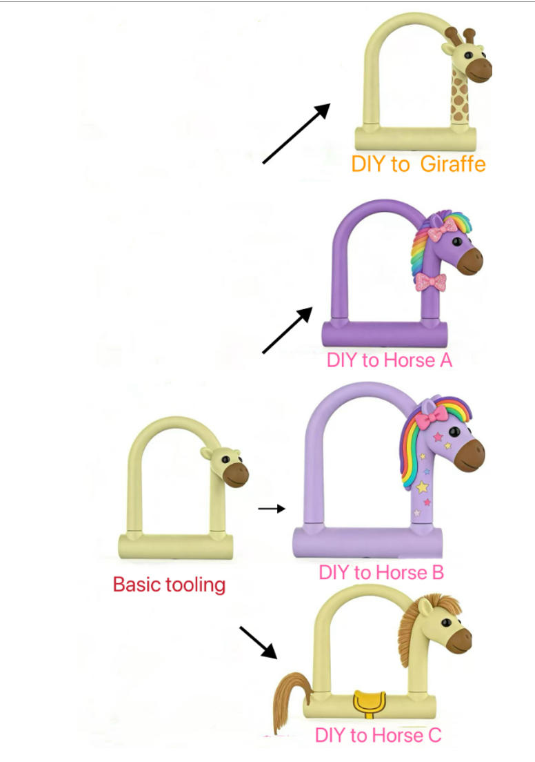 Animal Character U-Lock